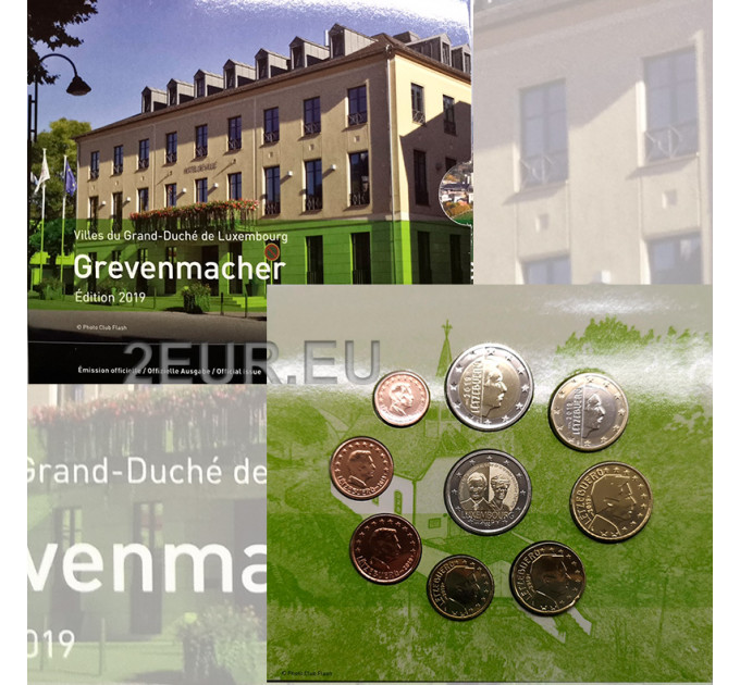 Luksemburg euro komplekt BU 2019 – Grevenmacher + 2 eurot Sharlotte