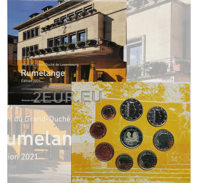 Luksemburg euro komplekt BU 2021 – Rumelange'i linn