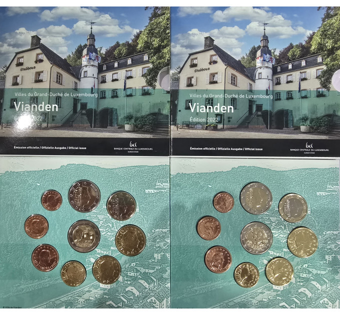 Luksemburg euro komplekt BU 2022 – Vianden – 50 aastat Luksemburgi lippu