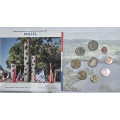 Luxembourg euro set BU 2025 - City of Moselle - 2 Euro Schuman + 25th of the throne of Henri