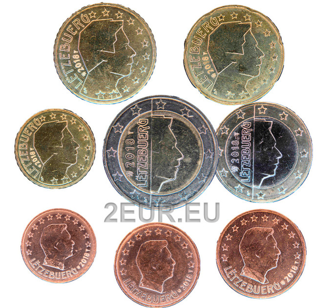 Luksemburg 2018 - Euro komplekt UNC