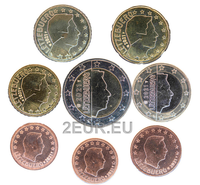 Luksemburg Euro komplekt UNC 2021