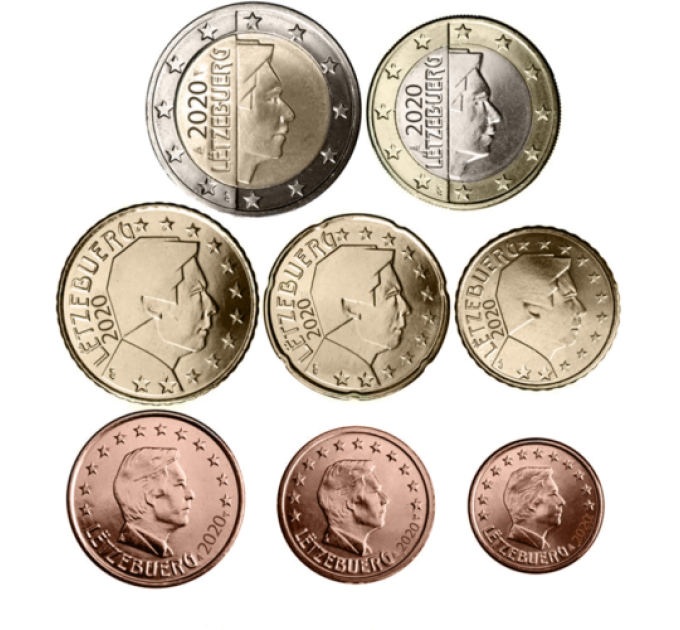Luksemburg 2020 - Euro komplekt UNC
