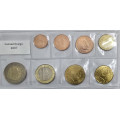 Luxembourg Euro set UNC 2007