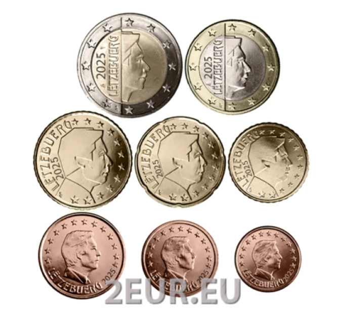 Luksemburg Euro komplekt UNC 2025