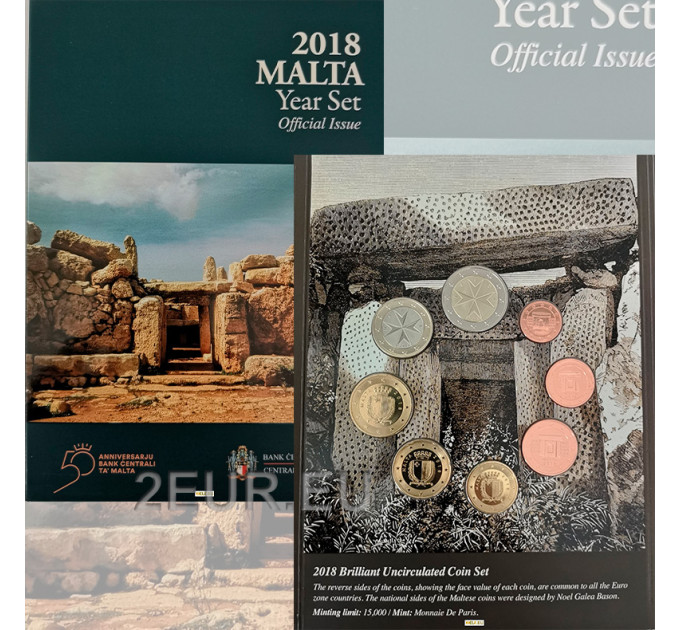 Malta euro komplekt BU 2018