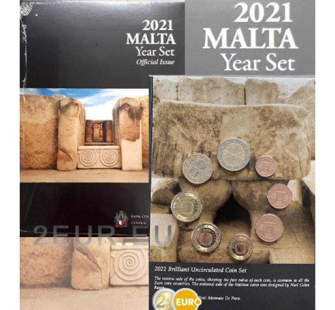 Malta euro komplekt BU 2021 - Tarxieni templid