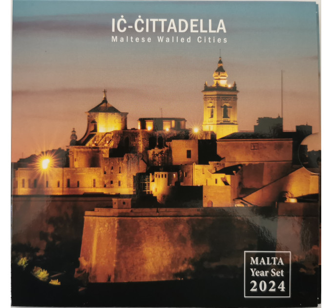 Malta euro komplekt BU 2024 – Malta müüriga ümbritsetud linnad – Cittadella
