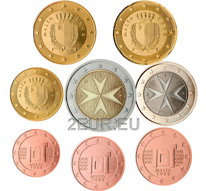 Malta Euro komplekt UNC 2008 