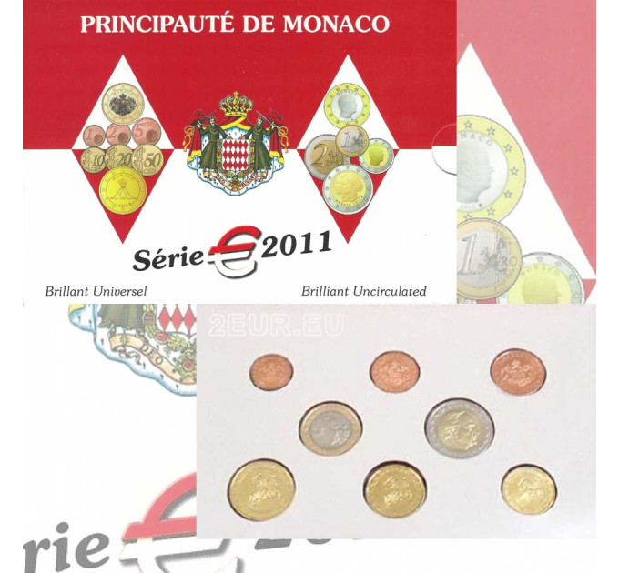 Monaco BU komplekt 2011 - Euromüntide komplekt