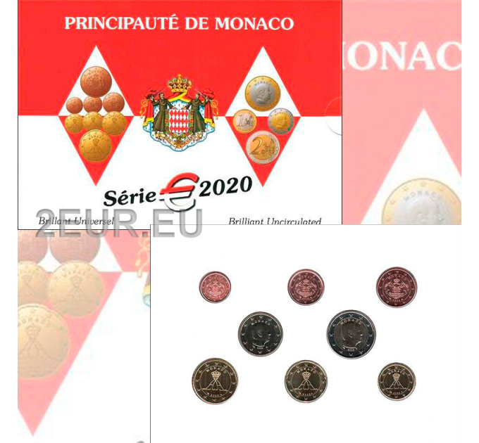 Monaco BU komplekt 2020 - Euromüntide komplekt
