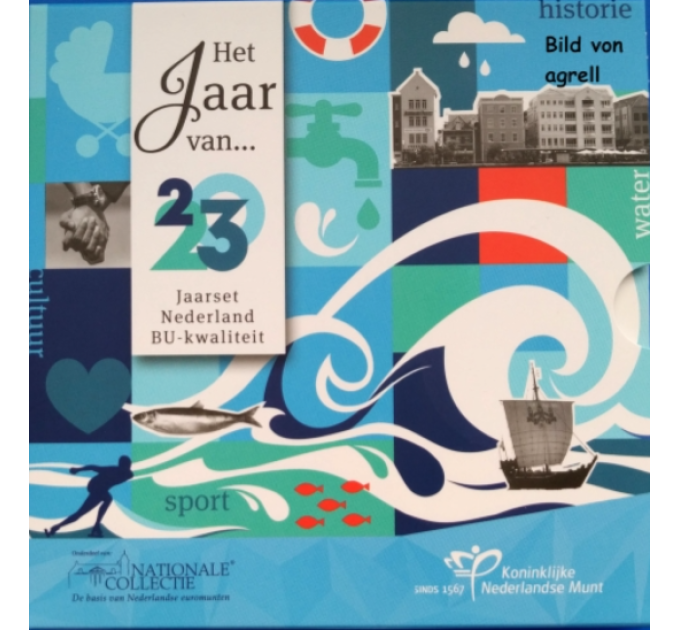 Hollandi eurokomplekt BU 2023 - Elemendid – vesi