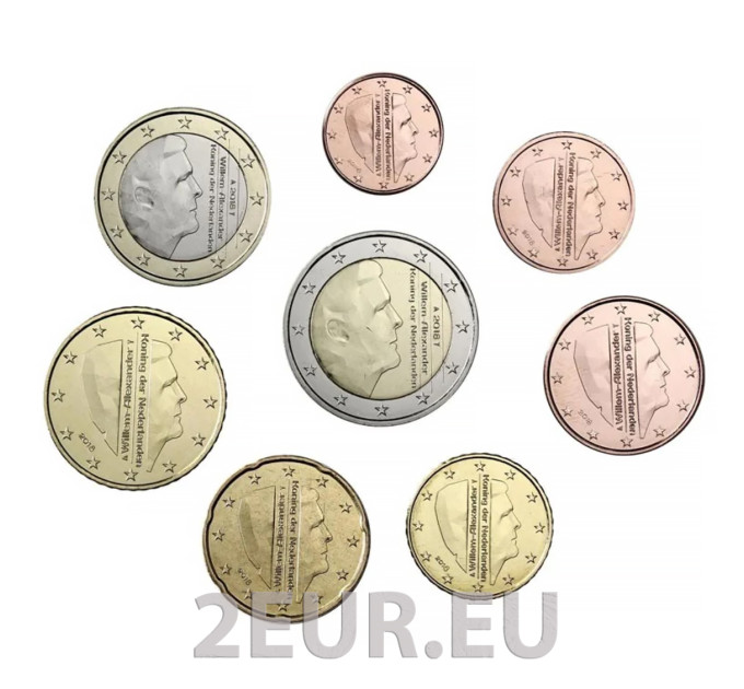 Holland Euromüntide komplekt UNC 2018