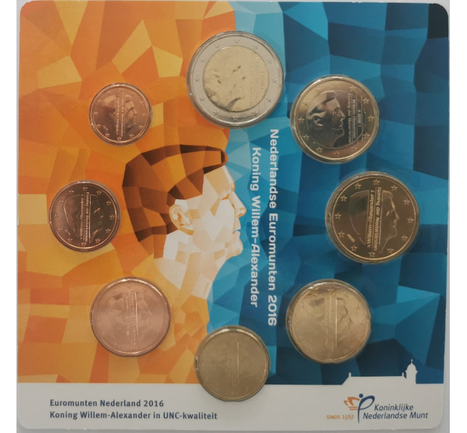 Holland Euromüntide komplekt UNC 2016