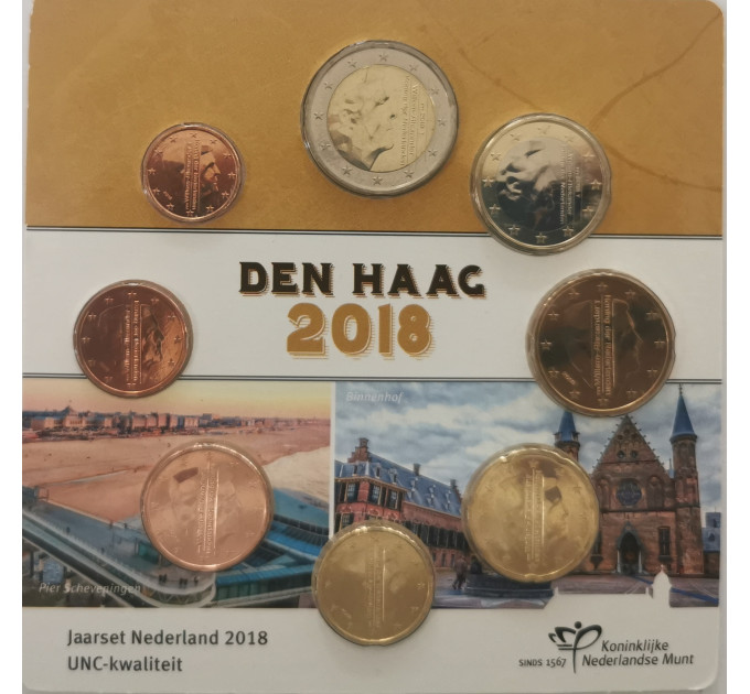 Holland Euromüntide komplekt UNC 2018