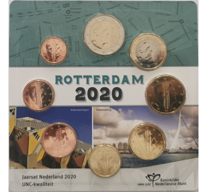 Holland Euromüntide komplekt UNC 2020