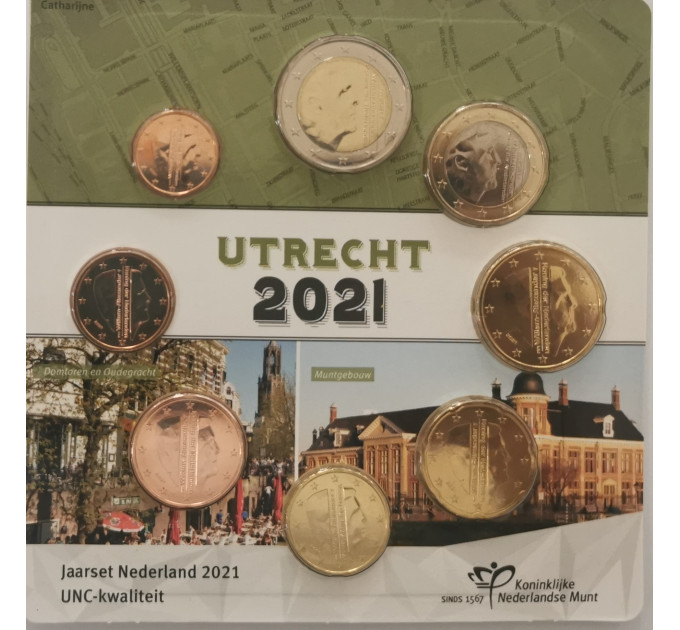 Holland Euromüntide komplekt UNC 2021