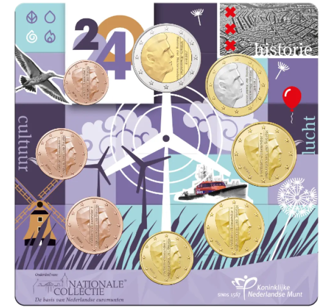 Holland Euromüntide komplekt UNC 2024