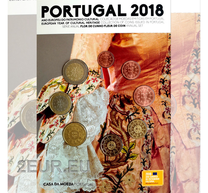 Portugal 2018 – Euro komplekt FDC