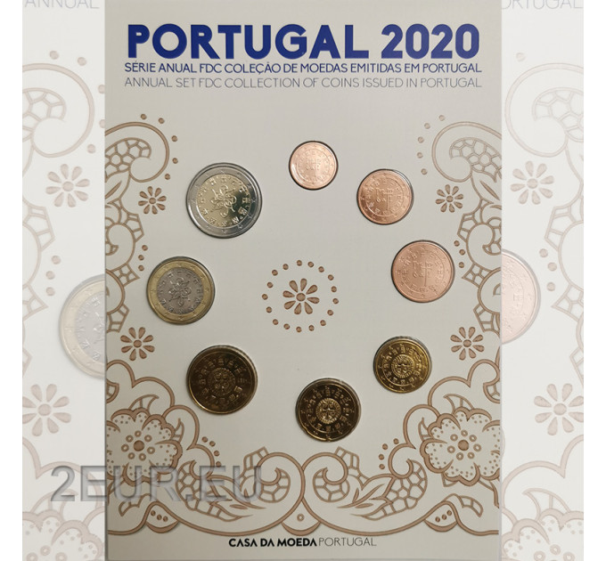 Portugal 2020 – Euro komplekt FDC