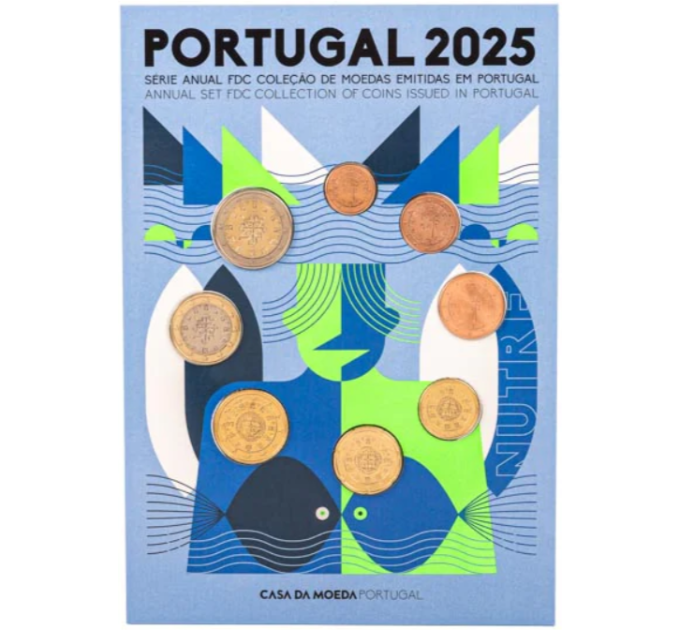 Portugal Euro komplekt FDC 2025