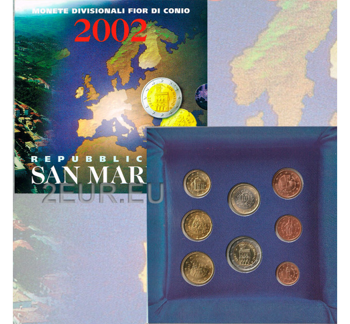 San Marino Euro komplekt BU 2002