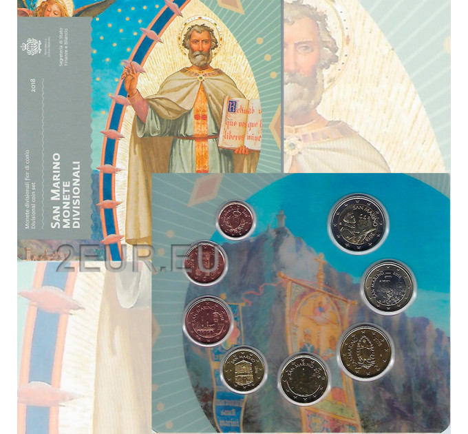 San Marino Euro komplekt BU 2018