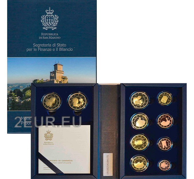 San Marino Euro komplekt proof 2019