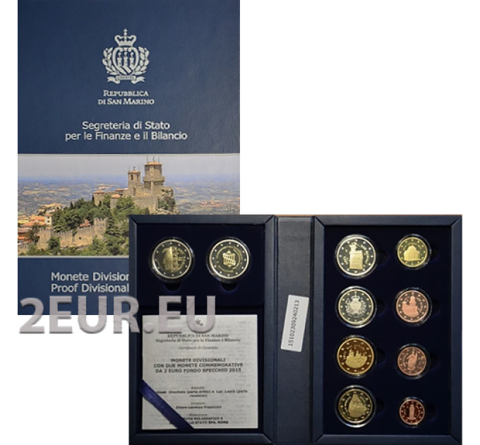 San Marino Euro komplekt proof 2015