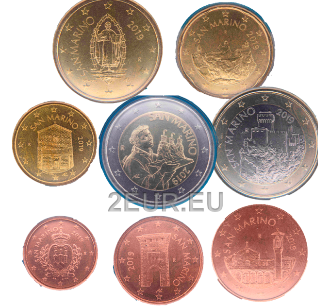 San Marino Euro komplekt UNC MIX 2017 - 2020
