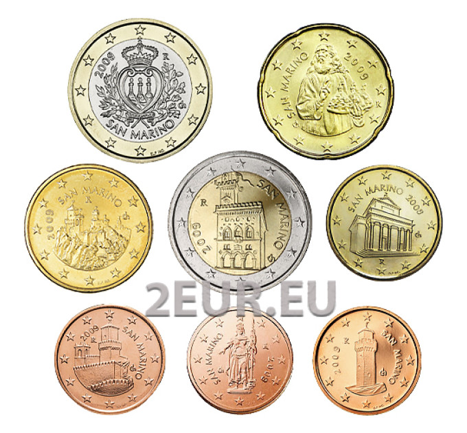 San Marino Euro komplekt UNC 2009