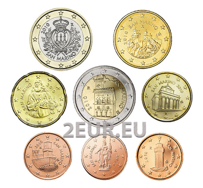 San Marino Euro komplekt UNC 2010