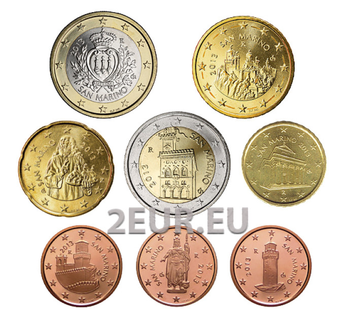 San Marino Euro komplekt UNC 2013
