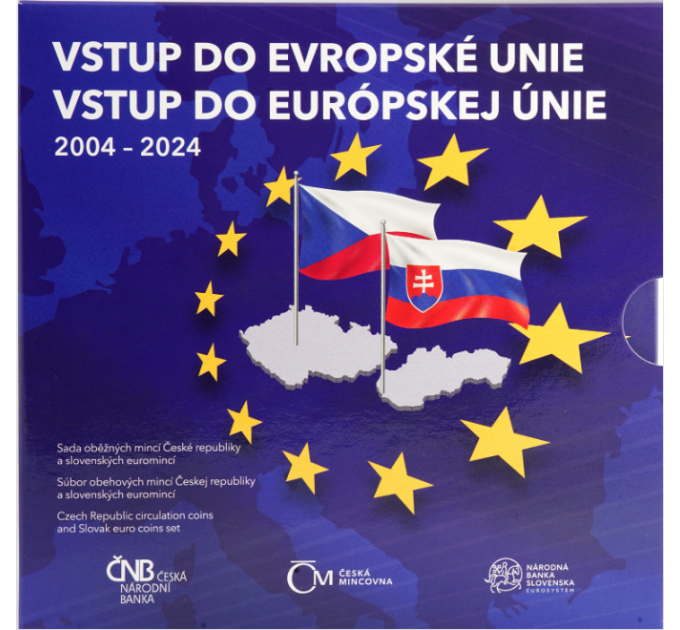 Slovakkia Euromüntide komplekt BU 2024 - 20 aastat EL-is