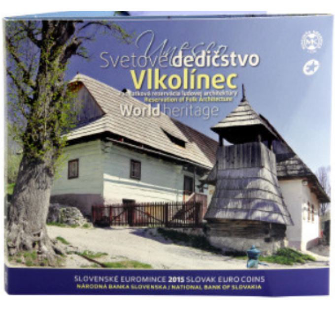 Slovakkia Euromüntide komplekt BU 2015 - UNESCO Slovakkias – Vlkolínec