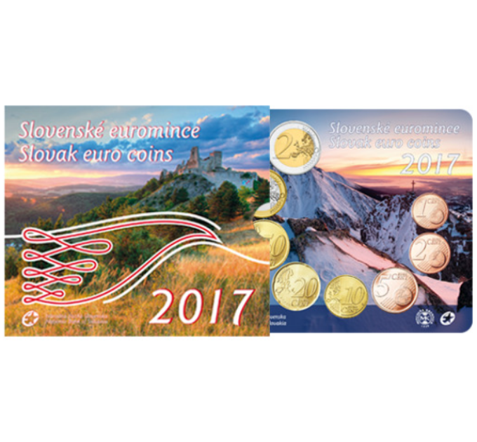 Slovakkia Euromüntide komplekt BU 2017 - Slovakkia euromündid 2017