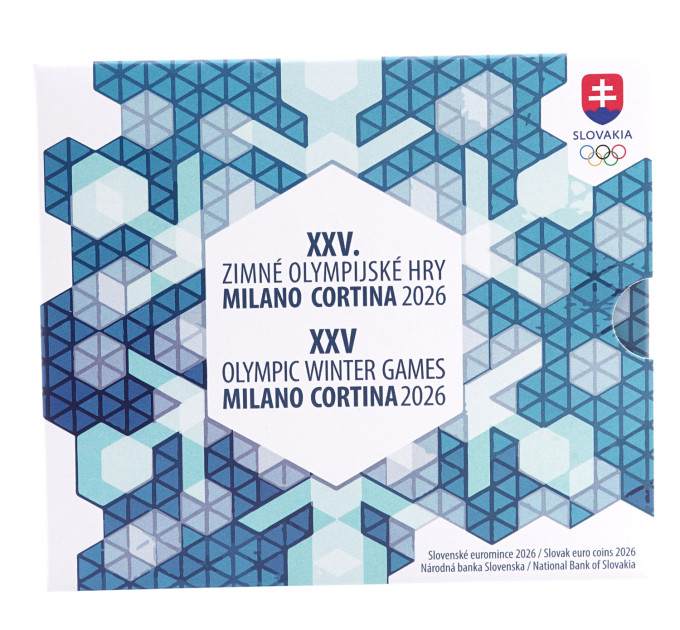 Slovakkia Euromüntide komplekt BU 2026 - Taliolümpiamängud, Milano - Cortina