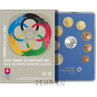 Slovakia Euro set proof 2022 - Winter Olympic Games - Beijing 2022