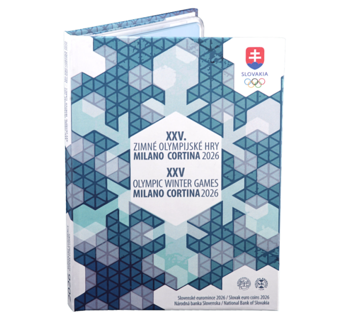 Slovakkia Euro komplekt proof 2026 – Taliolümpiamängud, Milano - Cortina