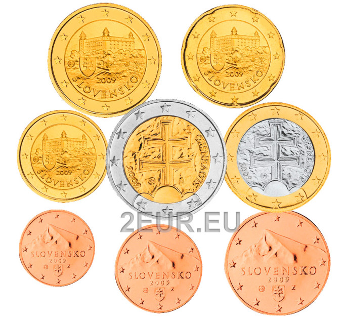Slovakkia Euro komplekt UNC 2009