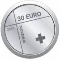 Sloveenia 30 eurone hõbe proof 2016 – Punase Risti 150. aastapäev Sloveenias