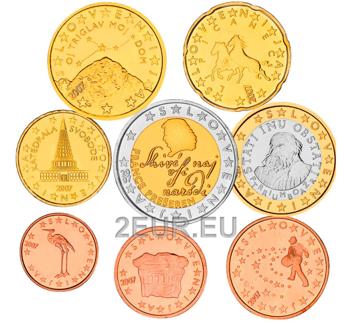 Sloveenia Euro komplekt UNC 2009