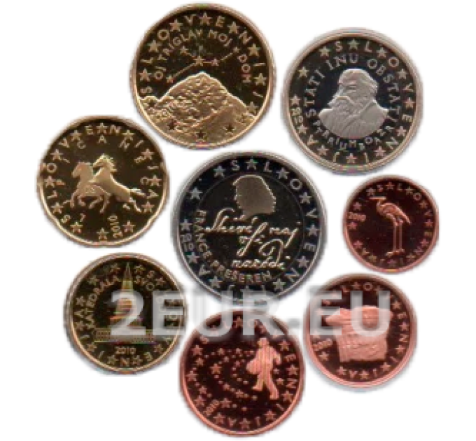 Sloveenia Euro komplekt UNC 2010