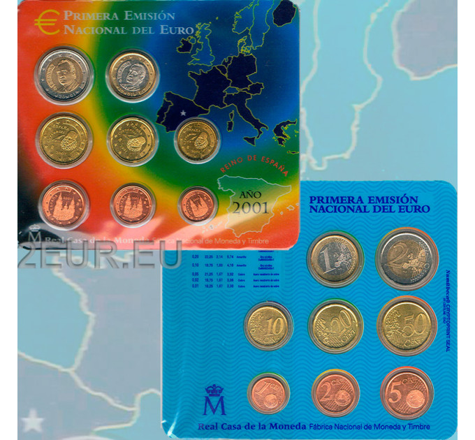 Hispaania komplekt BU 2001