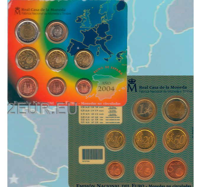 Hispaania komplekt BU 2004
