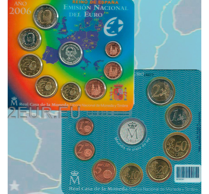 Hispaania komplekt BU 2006 - Christopher Columbus