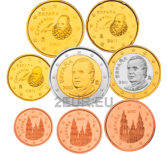 Hispaania Euro komplekt UNC 2011