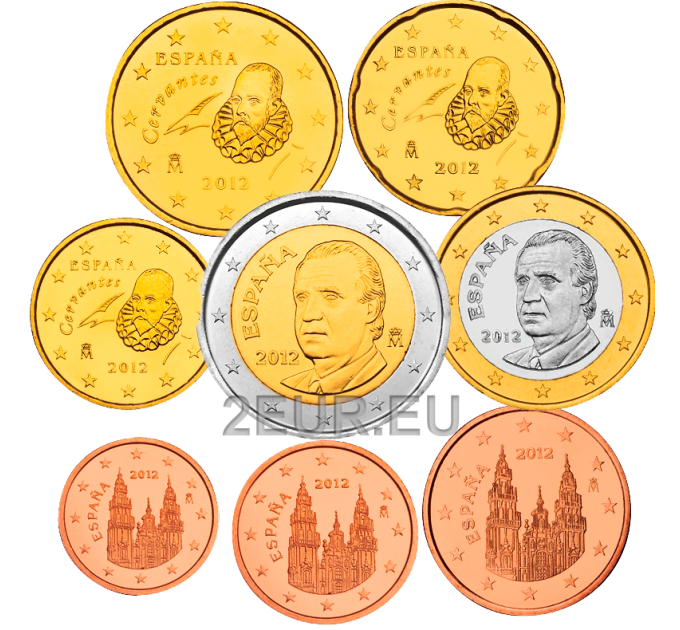 Испания Eвро набор UNC 2012