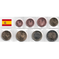 Hispaania Euro komplekt UNC 2018