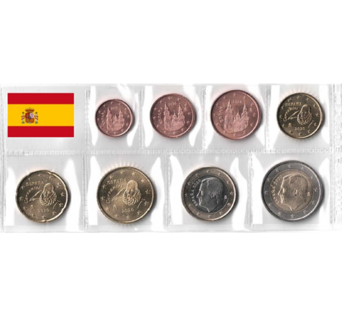 Hispaania Euro komplekt UNC 2020